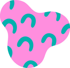 Childish Abstract Shape with Patterns