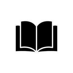 Book icon vector illustration. open book sign and symbol. ebook icon