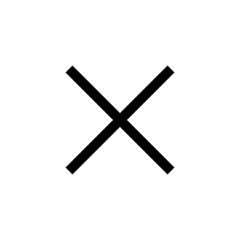 Close icon vector illustration. Delete sign and symbol. cross sign