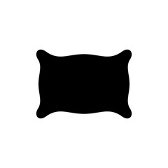 Pillow icon vector illustration. Pillow sign and symbol. Comfortable fluffy pillow