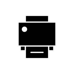 Print icon vector illustration. printer sign and symbol