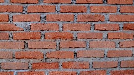 close up view of red bricks. neat vintage aesthetic. abstract background