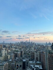 Obraz premium New york city sunset