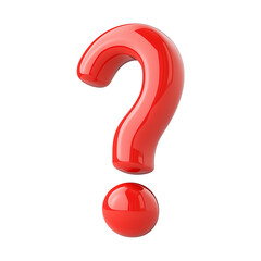 Naklejka premium red question mark