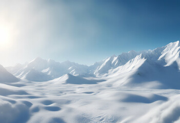 Obraz premium blue mountain 3d landscape rend panorama range snow alpine alps background beautiful beauty cloud cloudscape cloudy cold environment europa european glacier great high hike hiking