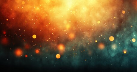 Fototapeta premium Vintage Film Texture Background with Bokeh Light Effects and Dark Tone