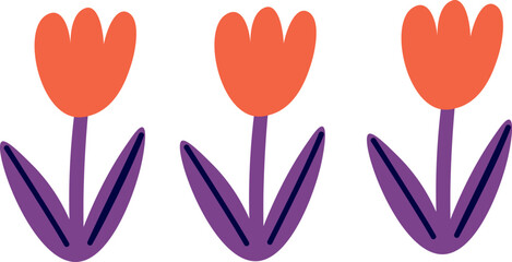 Hand Drawn Flowers Pattern