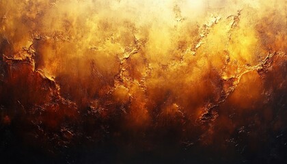 Textured Bronze Abstract Background with Warm Lighting and Gentle Brush Strokes