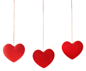 PNG Hearts valentine's background hanging.