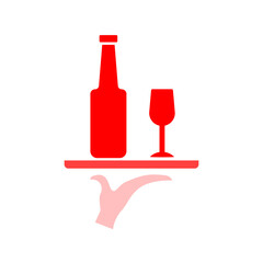 Hand and Tray icon design