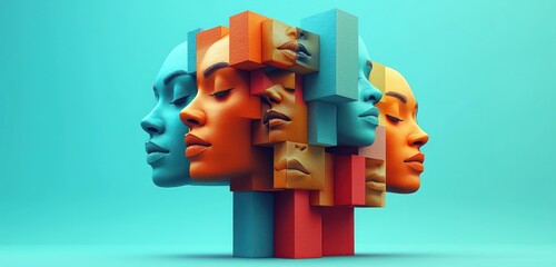 Connecting Users Online through Distance Learning and E-Learning Community with Abstract Cubes