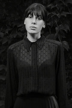 Woman in a blouse