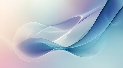 Obraz premium Abstract Blue and White Wave Design