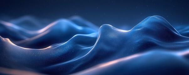 Obraz premium blue abstract background minimalist wall studio room for product presentation