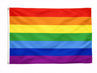 Obraz premium Rainbow flag symbolizing LGBTQ+ pride and diversity.