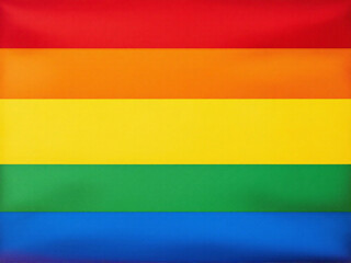 Rainbow flag symbolizing LGBTQ+ pride and diversity.