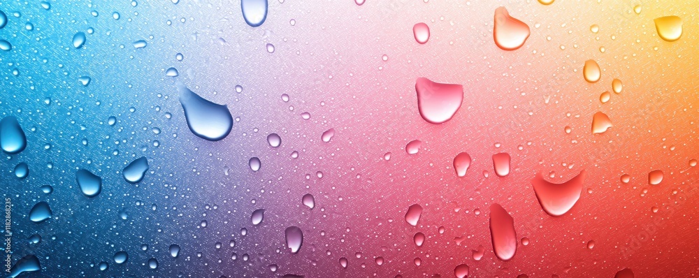 Poster concept of natural lightning phenomena of storms. a vibrant gradient background featuring droplets o