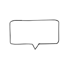 ペン画の手書き風吹き出し