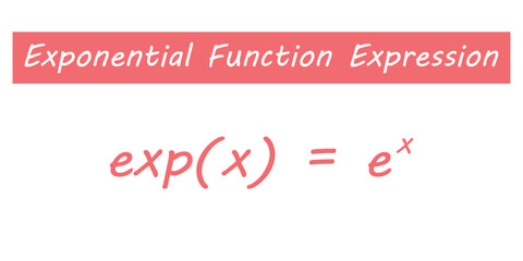 Exponential function expression in mathematics.
