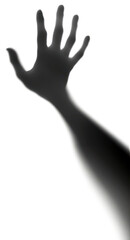Obraz premium PNG Shadow of hand silhouette mysterious abstract.