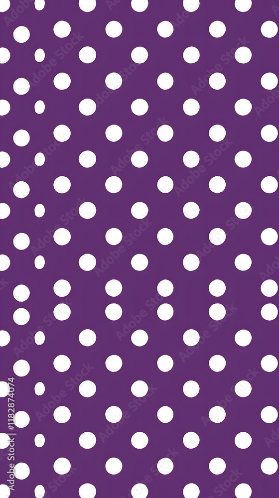 Poster purple background with white circle repeating pattern