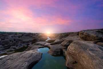Obraz premium Sam Phan Bok Landmark Nature Travel Place. Ubon Ratchathani, Thailand 
