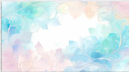 Soft Watercolor Background with Pastel Colors and Gentle Gradation
