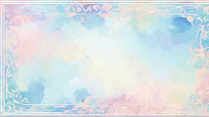 Obraz premium Soft Watercolor Background with Pastel Colors and Gentle Gradation