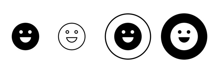 Smile icon vector. smile emoticon icon. feedback sign and symbol