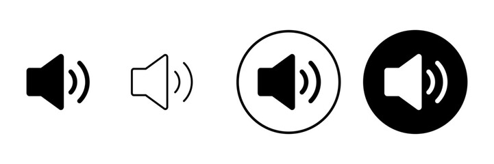 Speaker icon vector. volume sign and symbol. loudspeaker icon. sound symbol