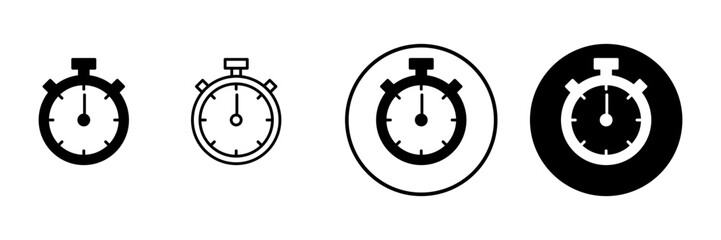 Stopwatch icon vector. Timer sign and symbol. Countdown icon. Period of time