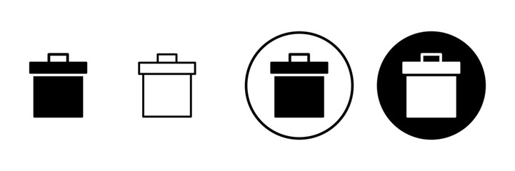 Trash icon vector. trash can icon. delete sign and symbol.