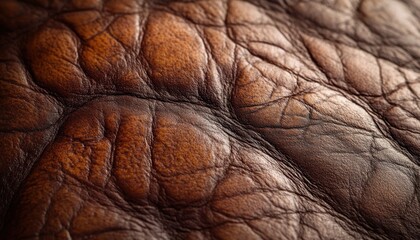 Vintage Leather Texture Background Warm Dark Brown Orange Design Decor