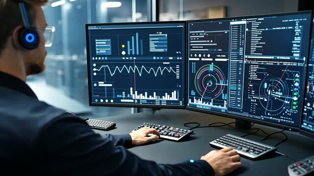 Futuristic Control Room for Smart Manufacturing and IoT Management