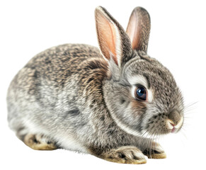Obraz premium PNG Easter grey bunny animal mammal rodent.