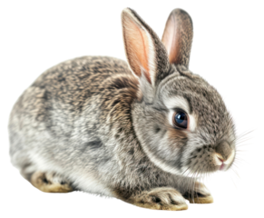 PNG Easter grey bunny animal mammal rodent.