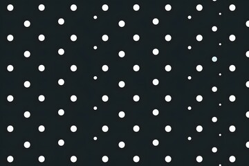 White Circles on Dark Background Pattern
