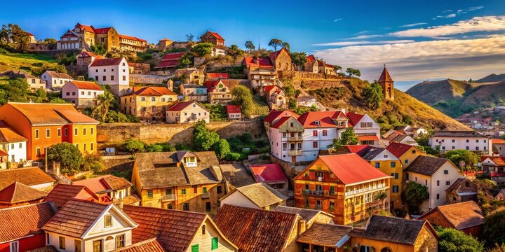 Fianarantsoa Upper Town: Hilltop Architecture & Red-Roofed Houses in Madagascar