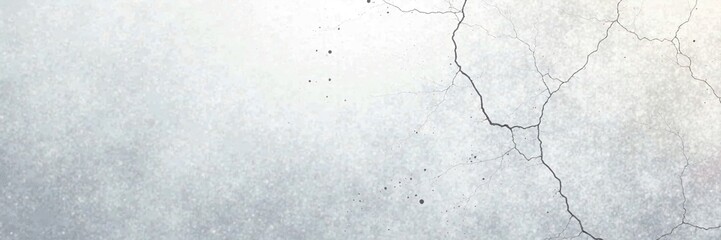 Fototapeta premium Silver surface with small white cracks and splashes on a light gray background, subtle texture, grunge, texture effects, understated