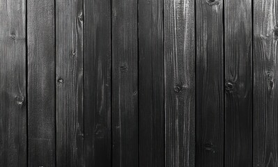 Fototapeta premium Textured Black Wooden Plank Surface with Vertical Alignment for Backgrounds, Interiors, and Artistic Projects Featuring Natural Grain Patterns