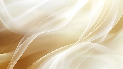 Obraz premium Abstract Beige and White Wave Design