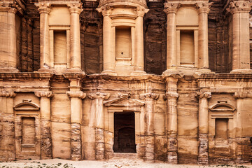 Color stock image of Monastery, Petra, Jordan