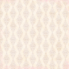 Soft pastel damask pattern with vintage texture and subtle floral motifs. Seamless elegant background perfect for stationery, wallpapers, and delicate designs.
