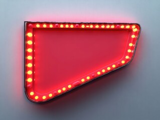 Vintage Neon Signboard Retro Diner Style Bright Red and Yellow Glowing Light
