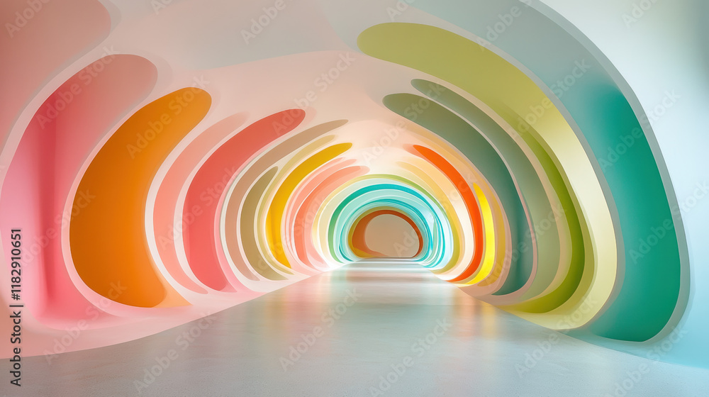 Poster parametric design, a parametric roof structure with an undulating design, showcasing high fidelity i