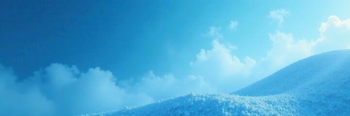 Neve azul cobre o c?u com uma lenteza misteriosa, stillness, misty, serenity