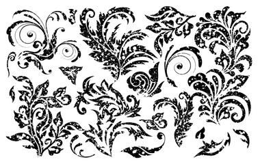 Intricate Vintage Floral Ornaments: A collection of vintage-style floral ornaments. Each delicate and unique design adds a touch of vintage charm