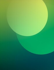 Abstract green gradient circles overlap creating a calming visual.