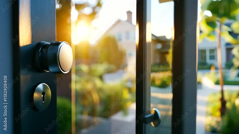 Poster smart home security system with automated alerts and surveillance