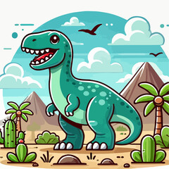 tyrannosaurus dinosaur illustration